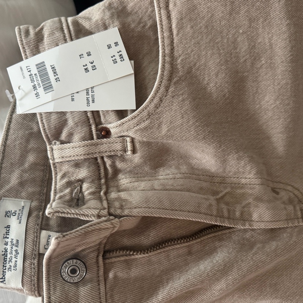 Abercrombie & Fitch Beige Denim Jeans